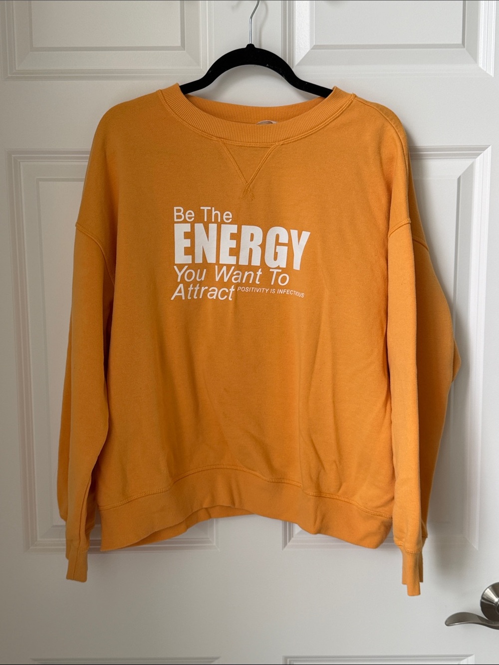 Be The Energy Orange Crewneck Sweatshirt
